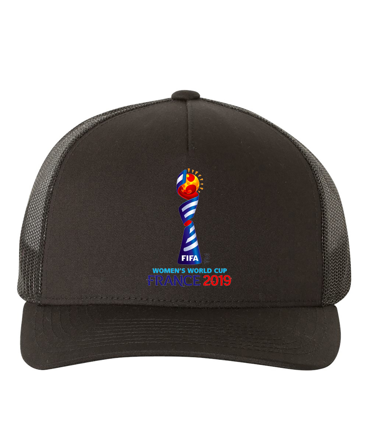 2019 FIFA Womens World Cup France Soccer Logo Symbol Emblem Customized Design on Retro Trucker Cap Hat