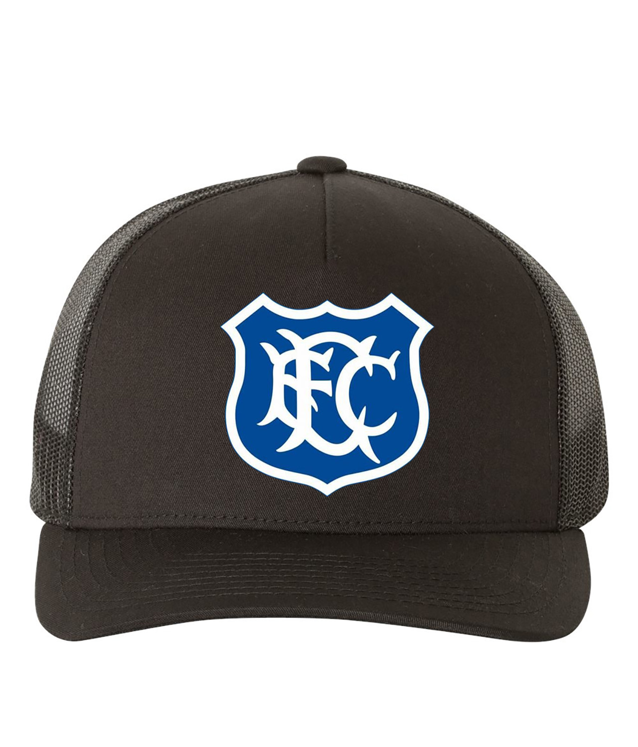 Everton FC 1920 Soccer Logo Symbol Emblem Customized Design on Retro Trucker Cap Hat