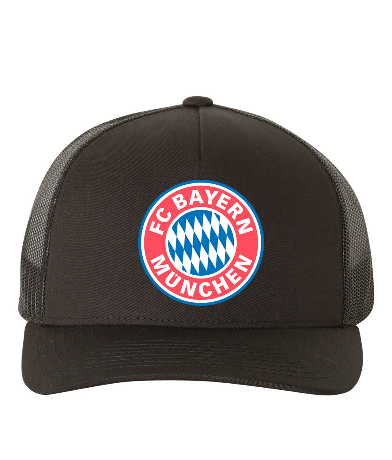 FC Bayern Munich Soccer Logo Symbol Emblem Customized Design on Retro Trucker Cap Hat