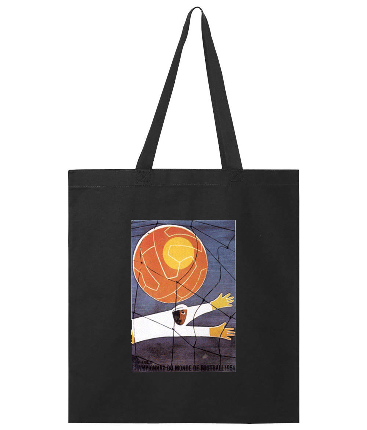 1954 FIFA World Cup Switzerland Soccer Logo Symbol Emblem Customized Design on Promotional Tote Bag