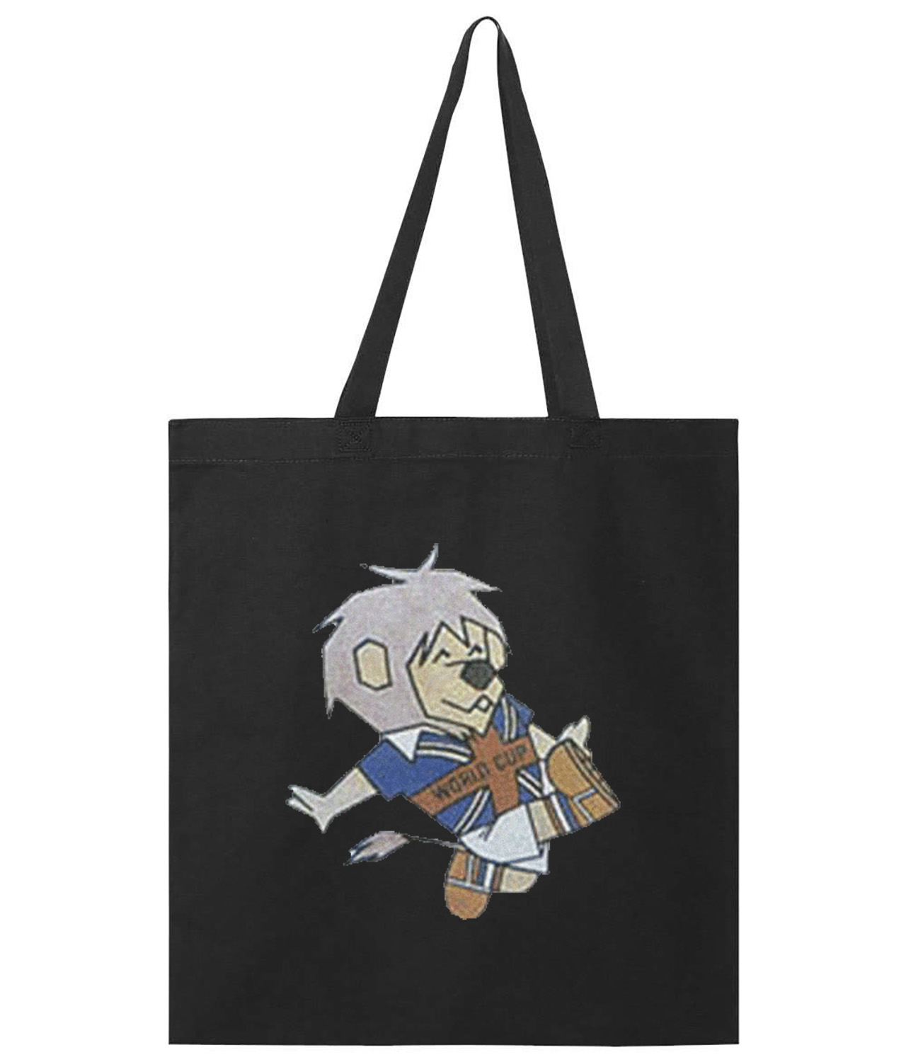 1966 FIFA World Cup England Mascot Willie Soccer Logo Symbol Emblem Customized Design on Promotional Tote Bag