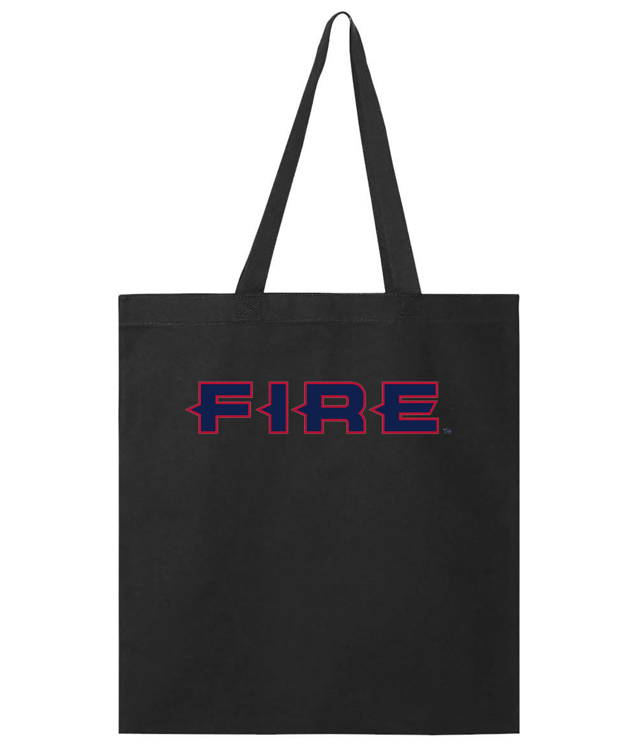 Chicago Fire FC 1998-2019 Soccer Logo Symbol Emblem Customized Design on Promotional Tote Bag