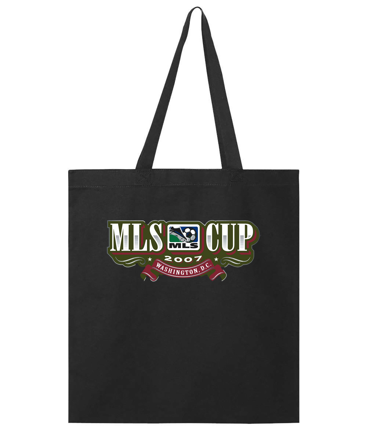 Major League Soccer MLS Cup 2007 Washington D.C. Logo Symbol Emblem Customized Design on Promotional Tote Bag