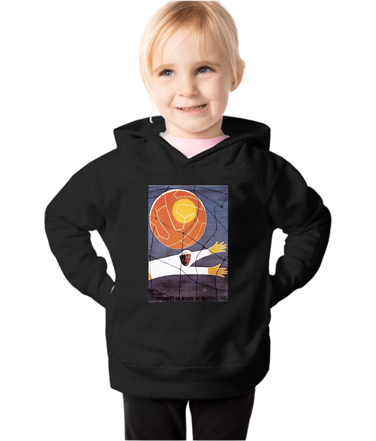 1954 FIFA World Cup Switzerland Soccer Logo Symbol Emblem Customized Design on Toddler Pullover Fleece Hoodie