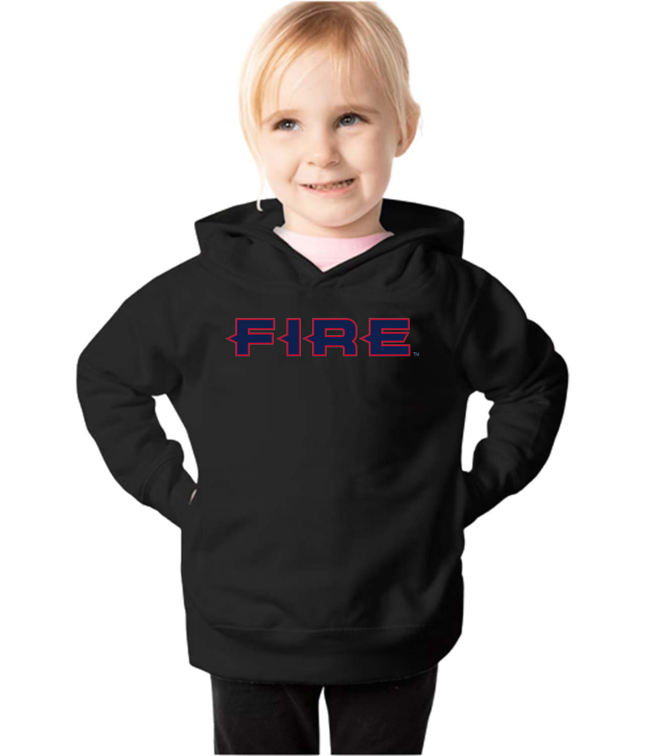 Chicago Fire FC 1998-2019 Soccer Logo Symbol Emblem Customized Design on Toddler Pullover Fleece Hoodie