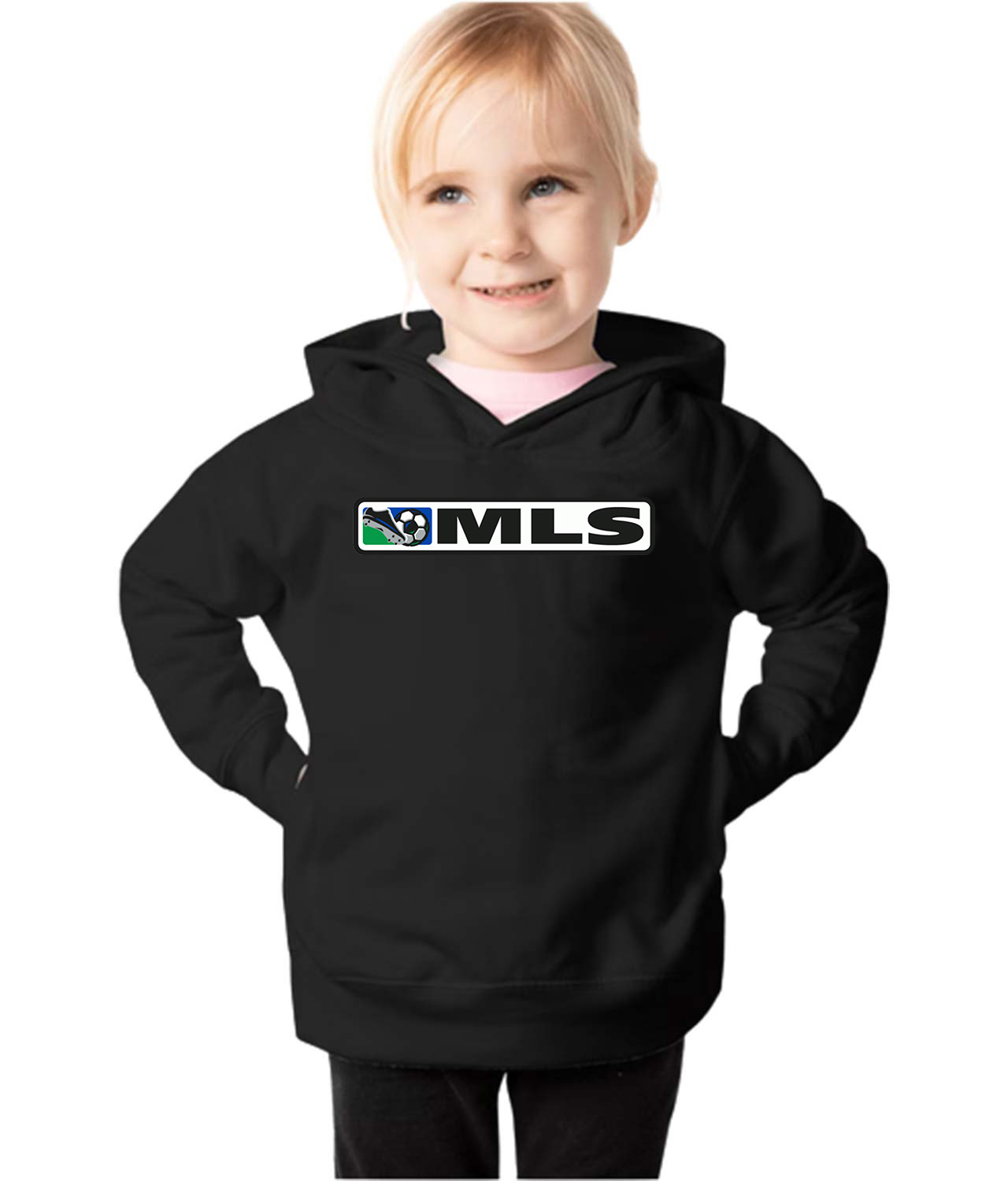Major League Soccer 2000-2014 Logo Emblem Customized Design on Toddler Pullover Fleece Hoodie