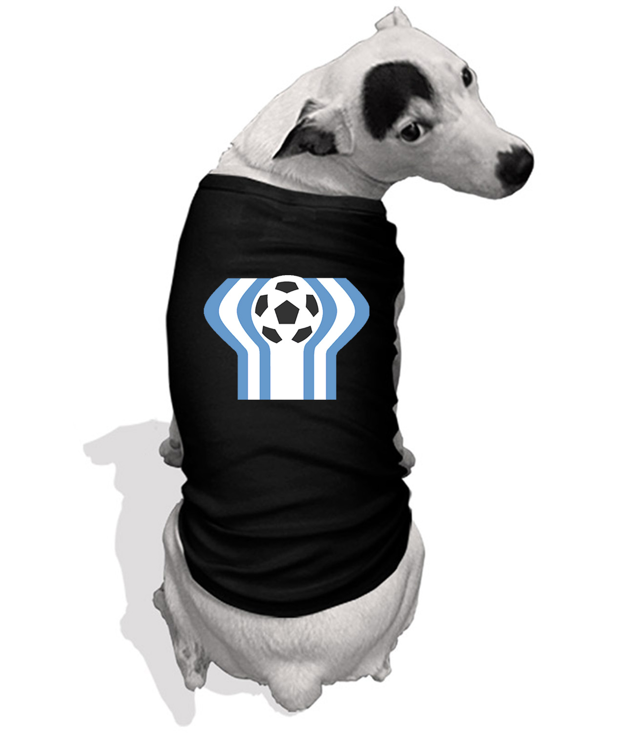 1978 FIFA World Cup Argentina Soccer Logo Symbol Emblem Customized Design on Doggie Puppy Dog Tank Tshirt