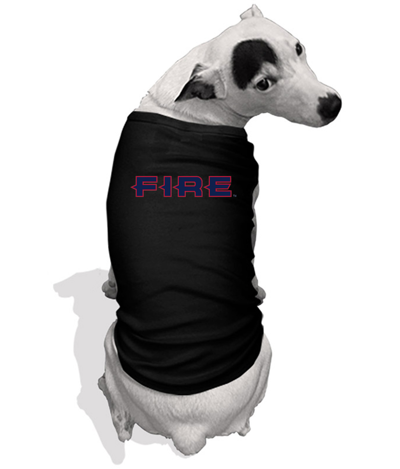 Chicago Fire FC 1998-2019 Soccer Logo Symbol Emblem Customized Design on Doggie Puppy Dog Tank Tshirt