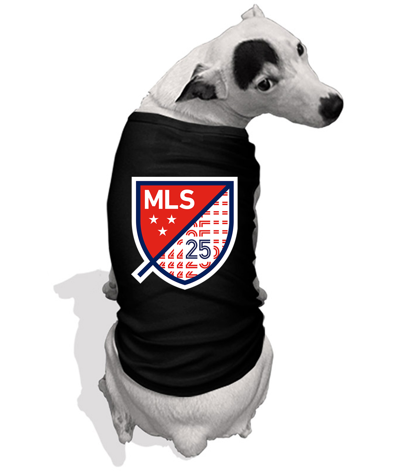 The Major League Soccer 25th Season 2020 Logo Emblem Customized Design on Doggie Puppy Dog Tank Tshirt