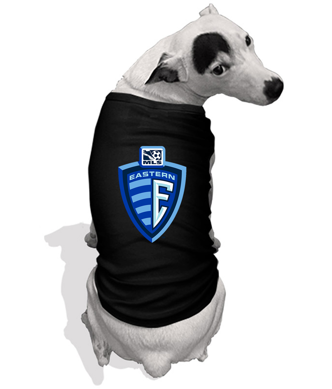 MLS Eastern Conference 2000 Soccer Logo Symbol Emblem Customized Design on Doggie Puppy Dog Tank Tshirt