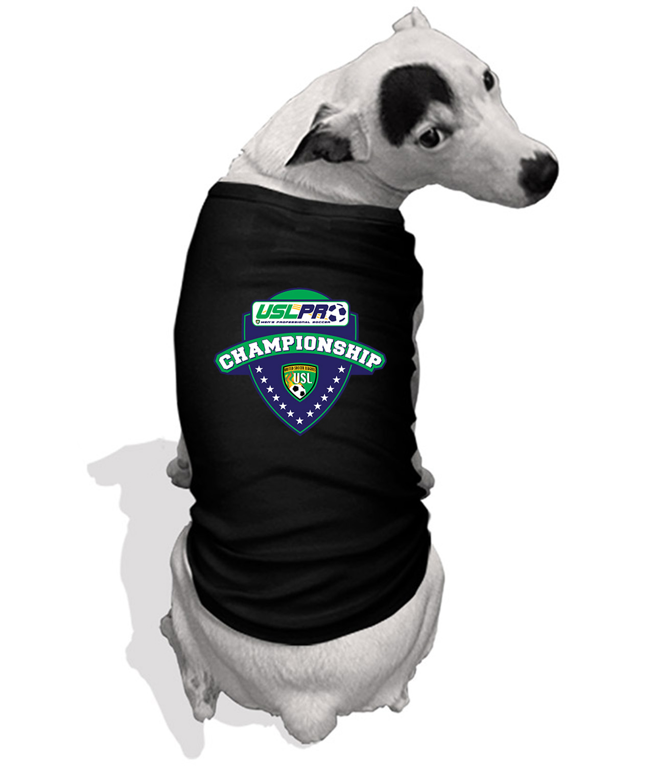 USL Championship 2013 Soccer Logo Symbol Emblem Customized Design on Doggie Puppy Dog Tank Tshirt