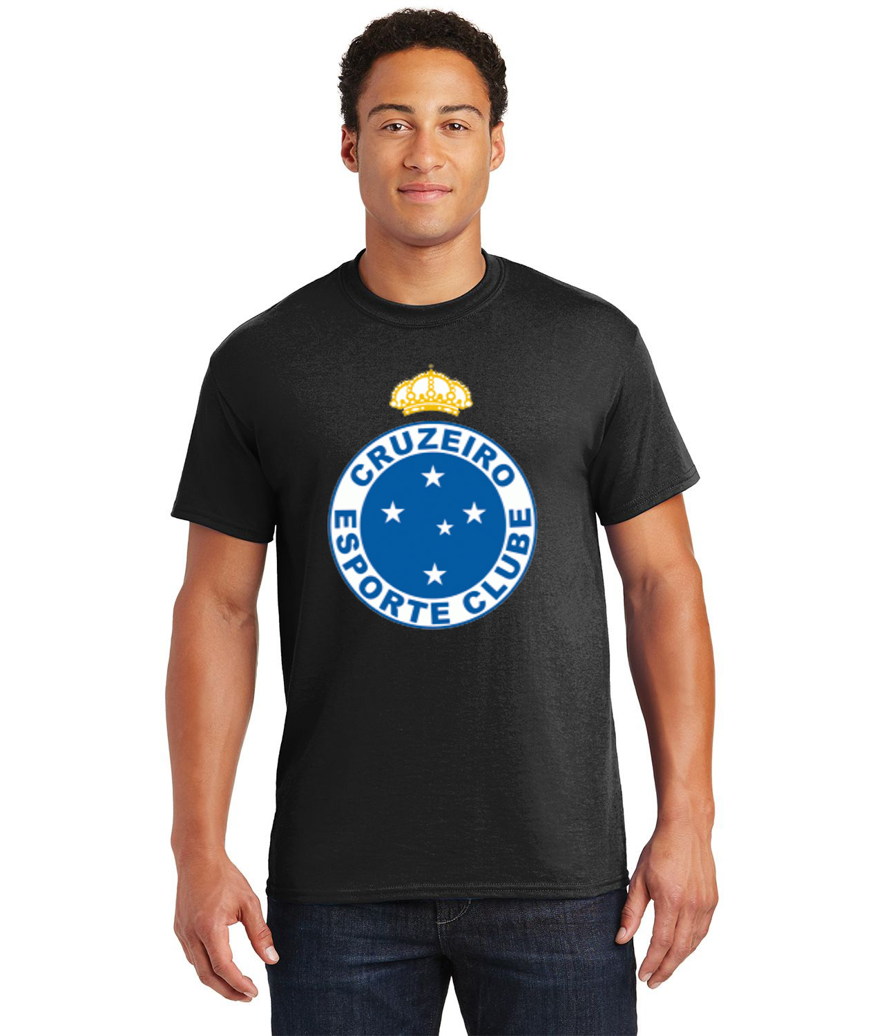 Cruzeiro Esporte Clube FC Soccer Logo Customized Design on Unisex Tshirt Tee