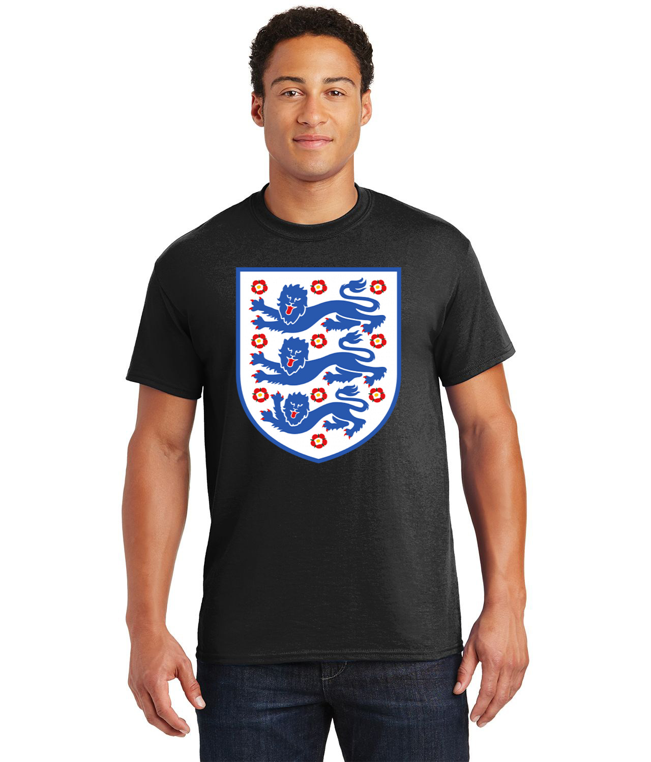 England FC Soccer Logo Customized Design on Unisex Tshirt Tee