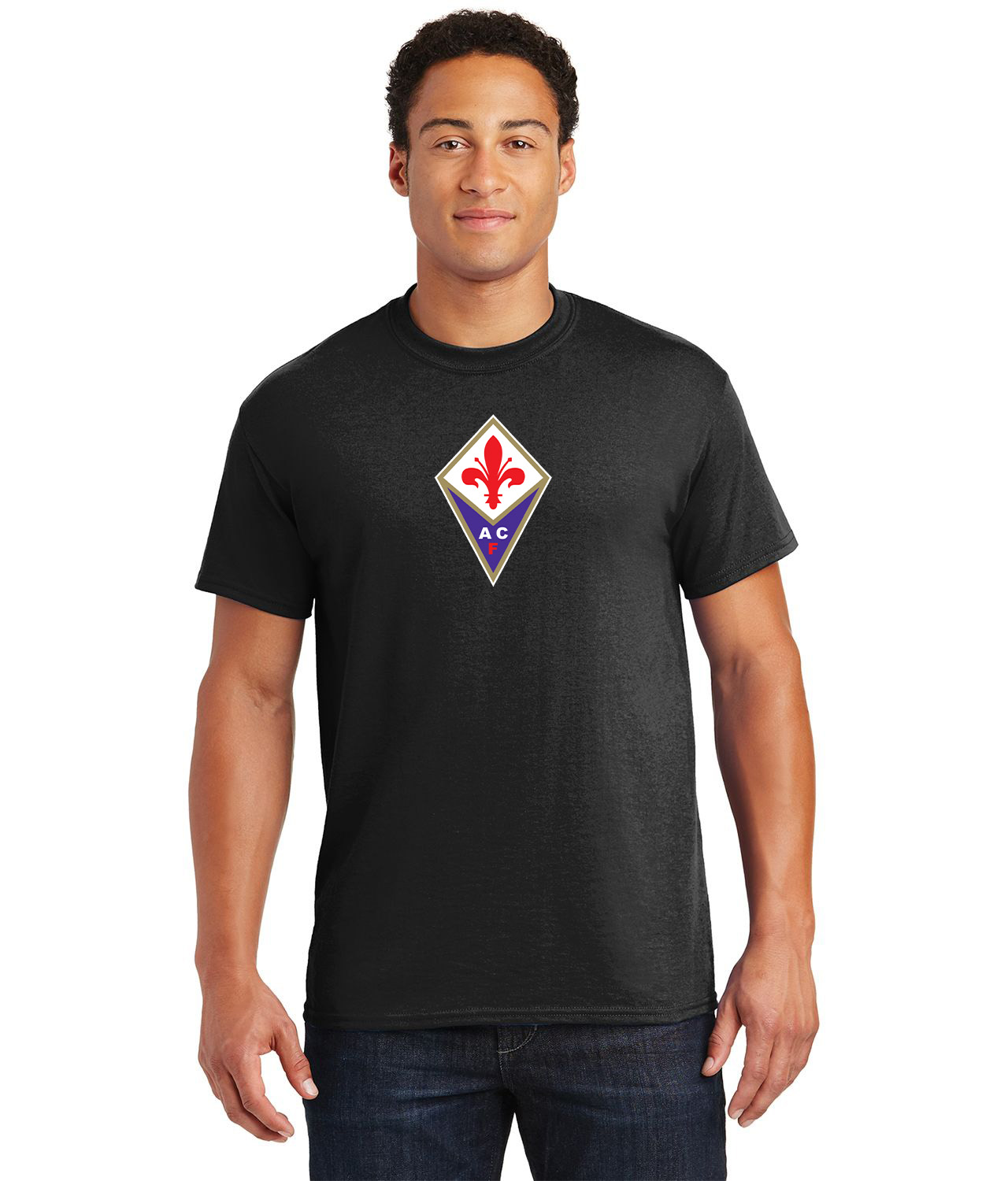 ACF Fiorentina Soccer Logo Customized Design on Unisex Tshirt Tee