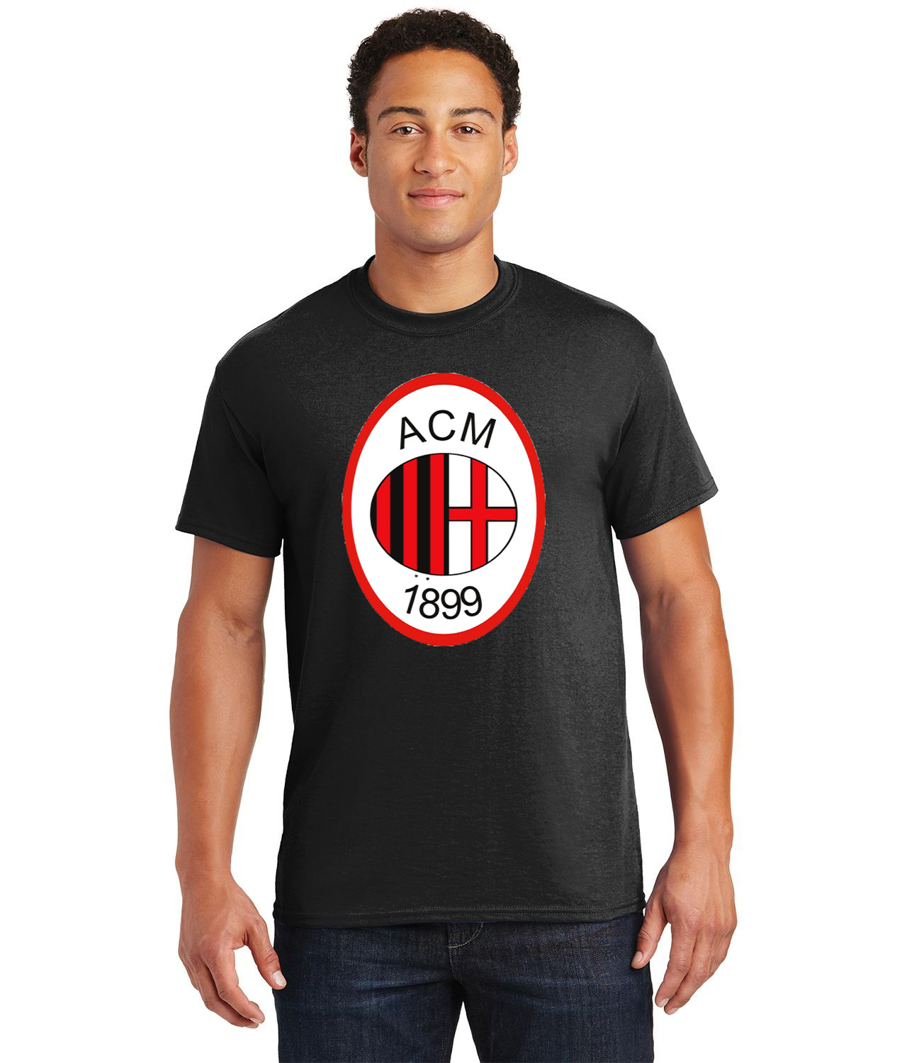 AC Milan 1995 Soccer Logo Customized Design on Unisex Tshirt Tee