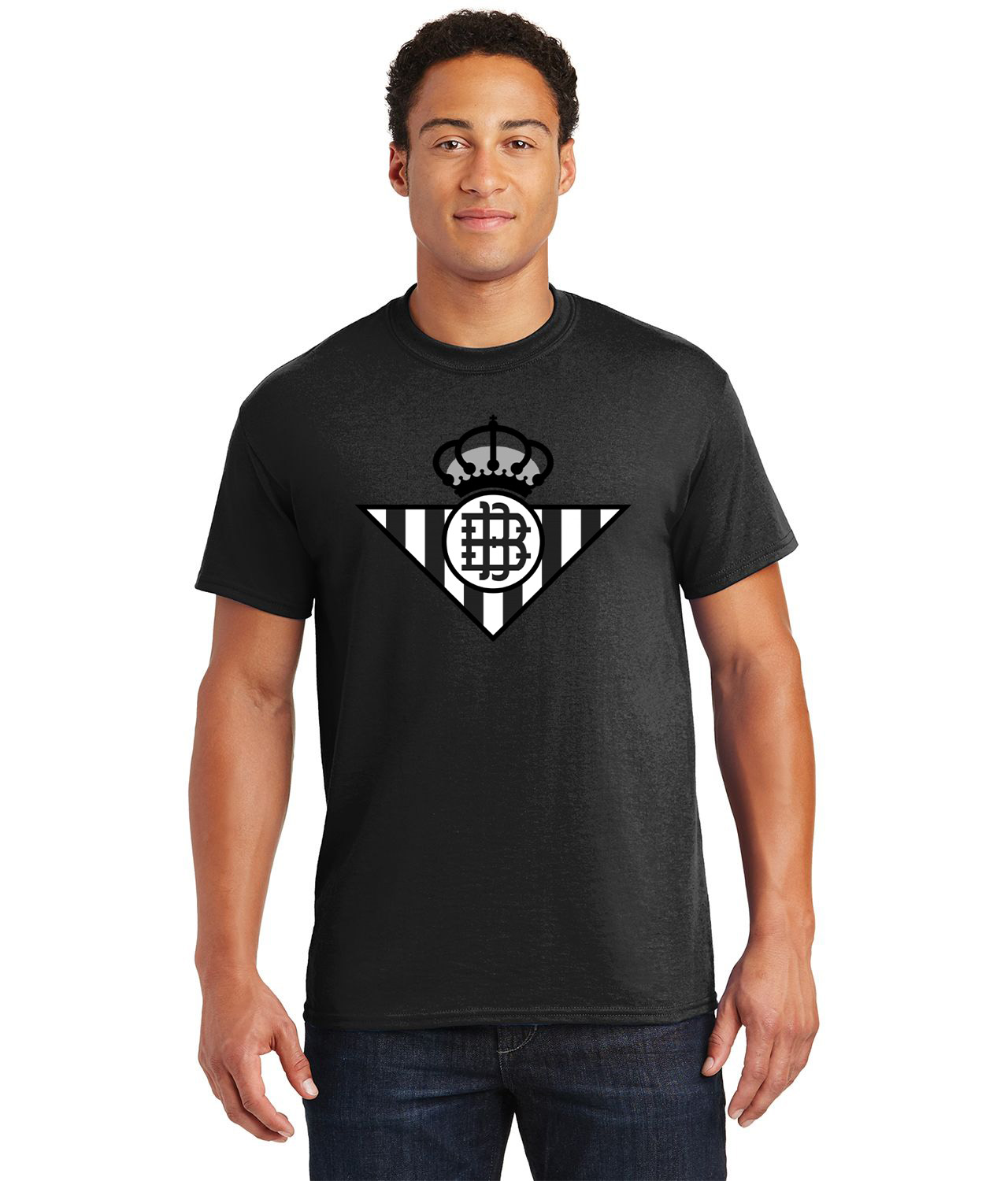Real Betis Balompie FC Emblem Soccer Logo Customized Design on Unisex Tshirt Tee