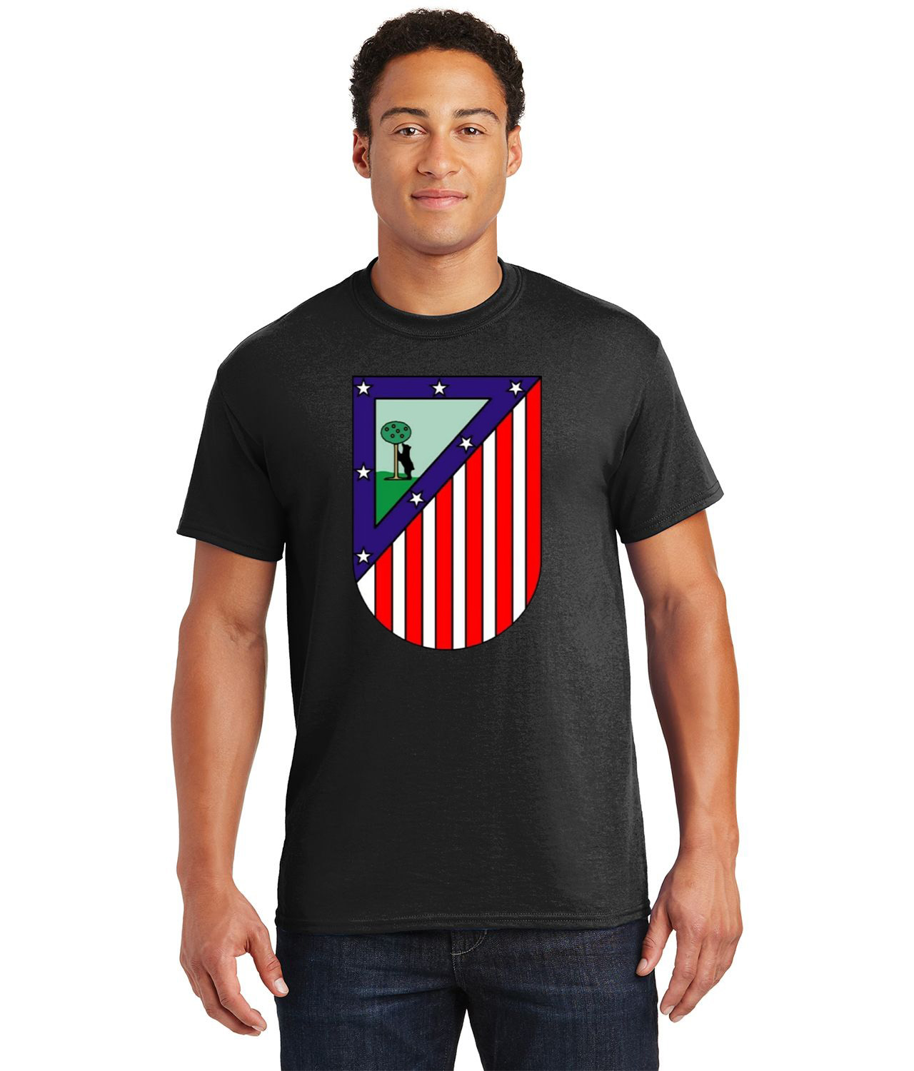 Atletico Madrid 1932 Soccer Logo Customized Design on Unisex Tshirt Tee - Image 1
