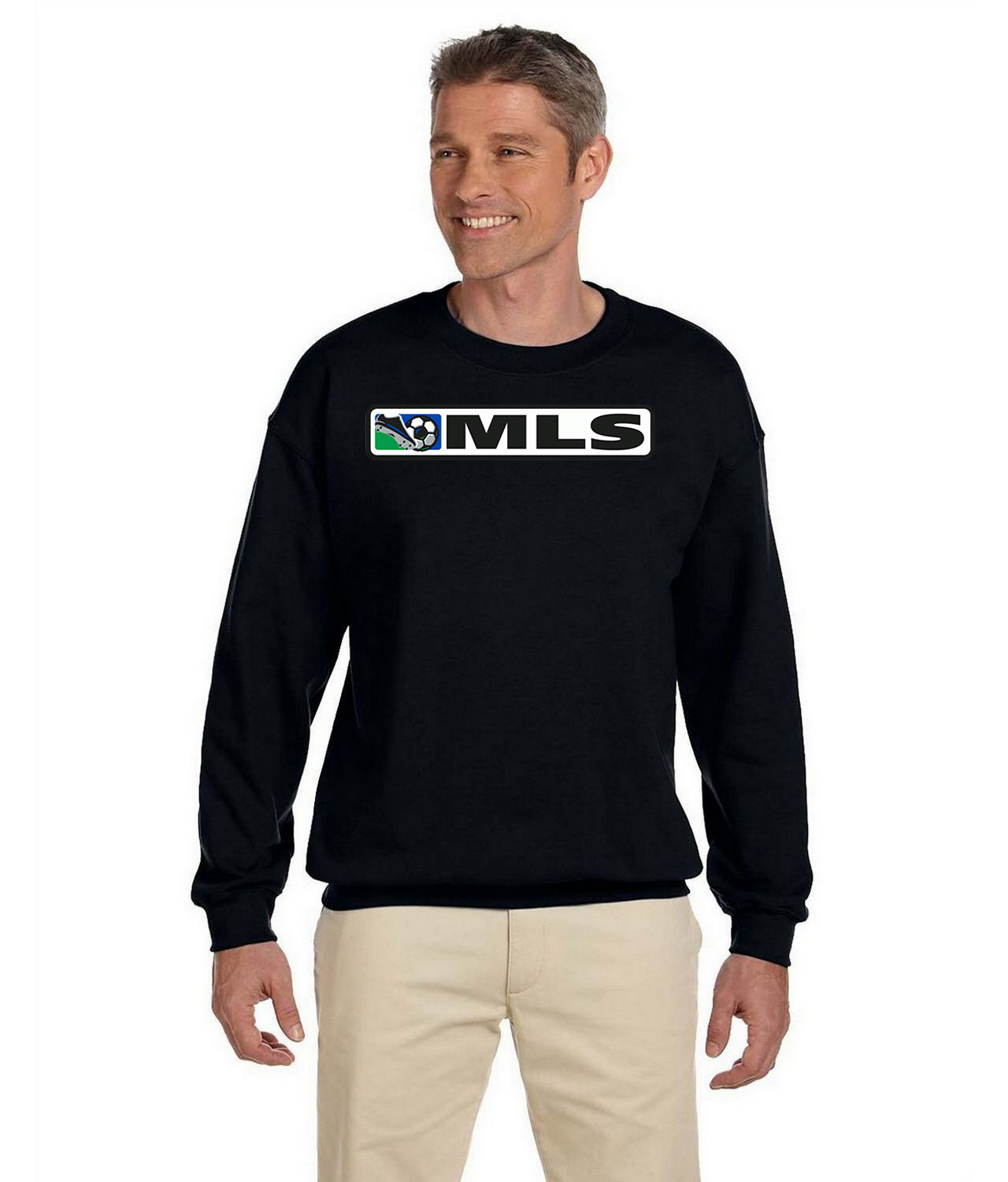 Major League Soccer 2000-2014 Soccer Logo Symbol Emblem Customized Design on Unisex Crewneck Sweatshirt