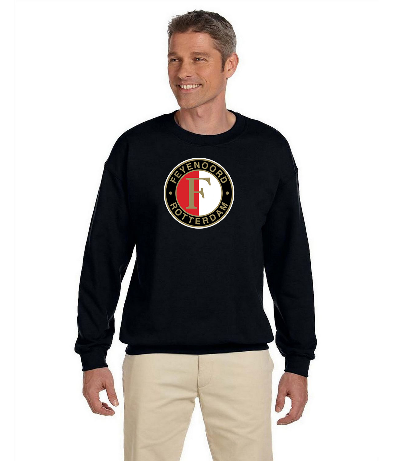 SC Feyenoord Soccer Logo Symbol Emblem Customized Design on Unisex Crewneck Sweatshirt