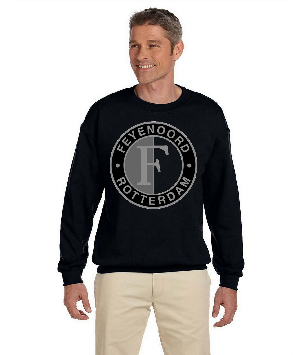 SC Feyenoord Symbol Soccer Logo Symbol Emblem Customized Design on Unisex Crewneck Sweatshirt
