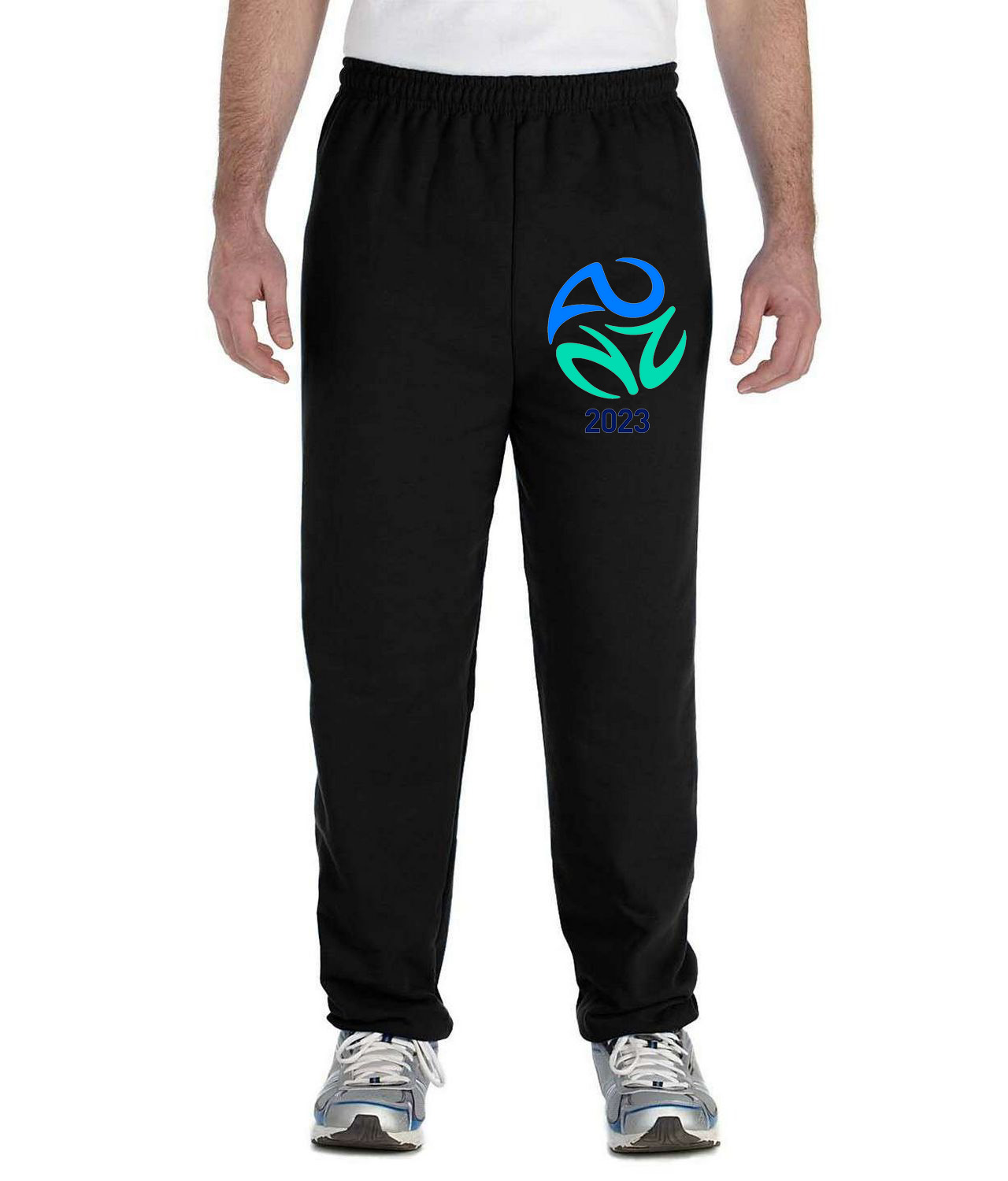 2023 Womens World Cup Australia-NZ Soccer Logo Symbol Emblem Customized Design on Unisex Closed-Bottom Sweatpants