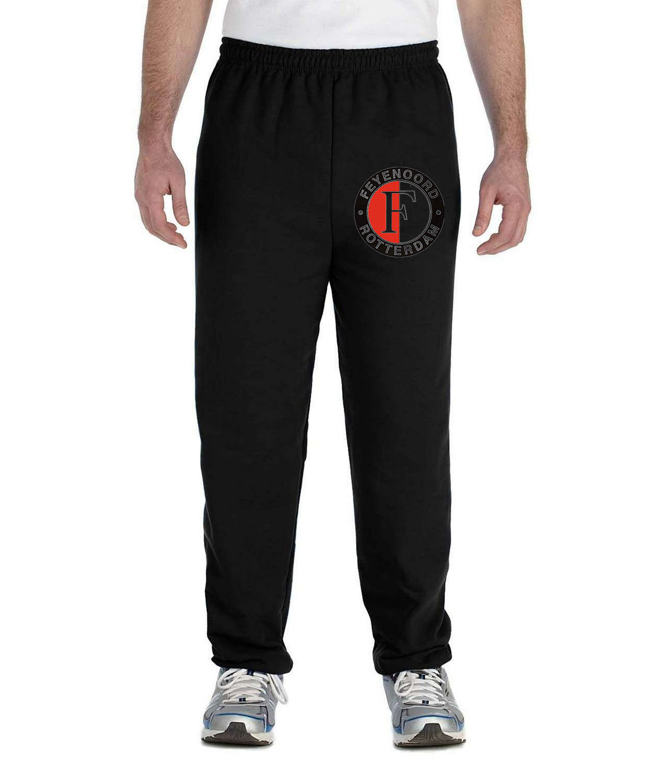 SC Feyenoord Emblem Soccer Logo Symbol Emblem Customized Design on Unisex Closed-Bottom Sweatpants