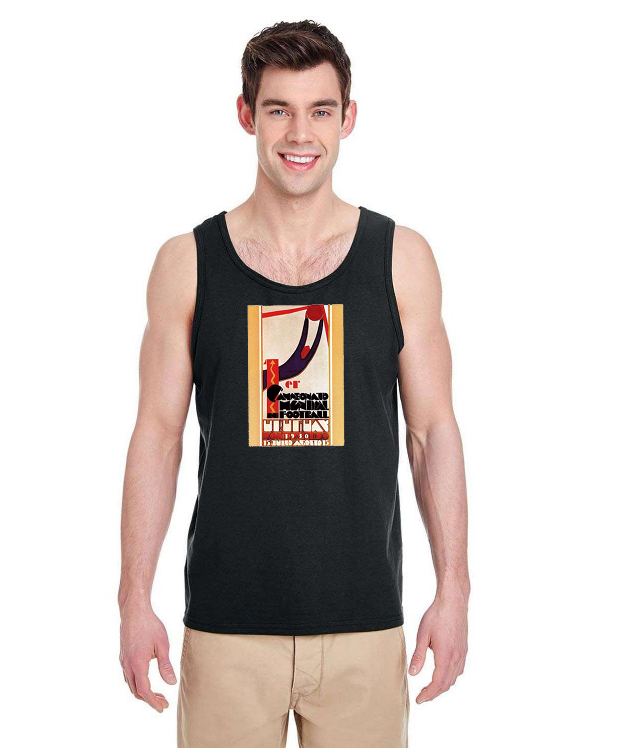 1930 FIFA World Cup Uruguay Soccer Logo Symbol Emblem Customized Design on Unisex Tank Top