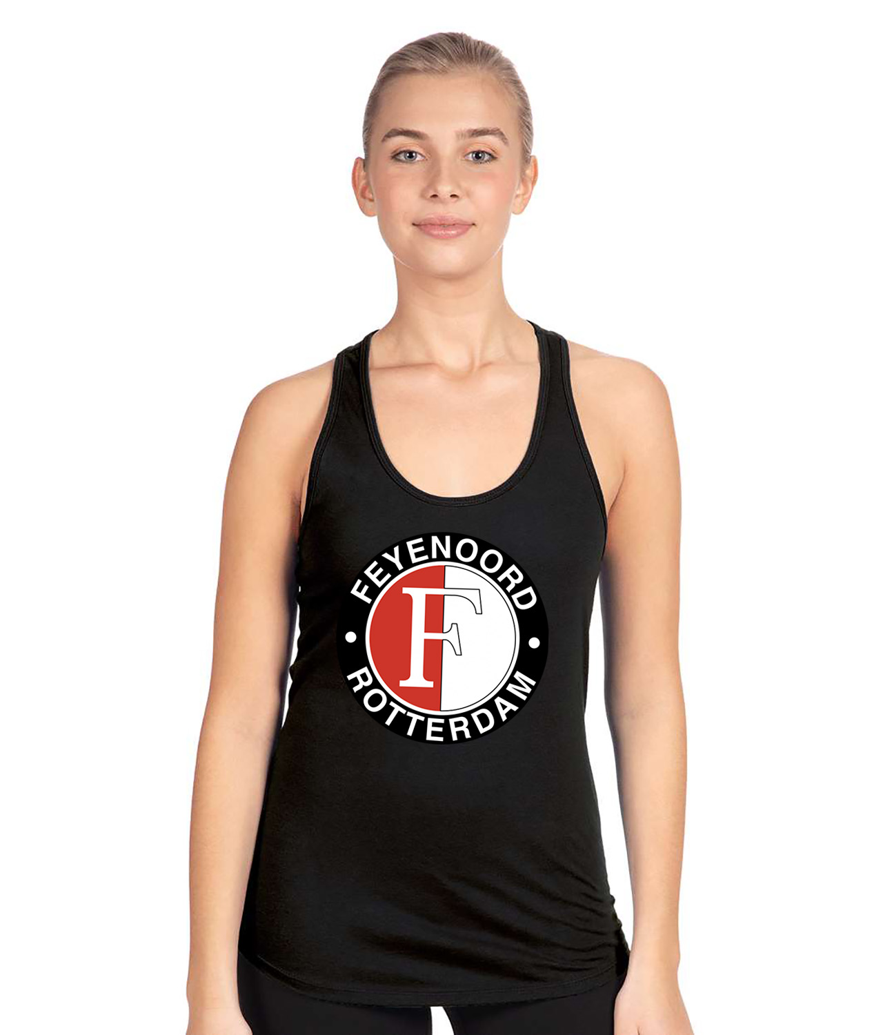 SC Feyenoord 1997 Soccer Logo Symbol Emblem Customized Design on Women's Racerback Tank Top