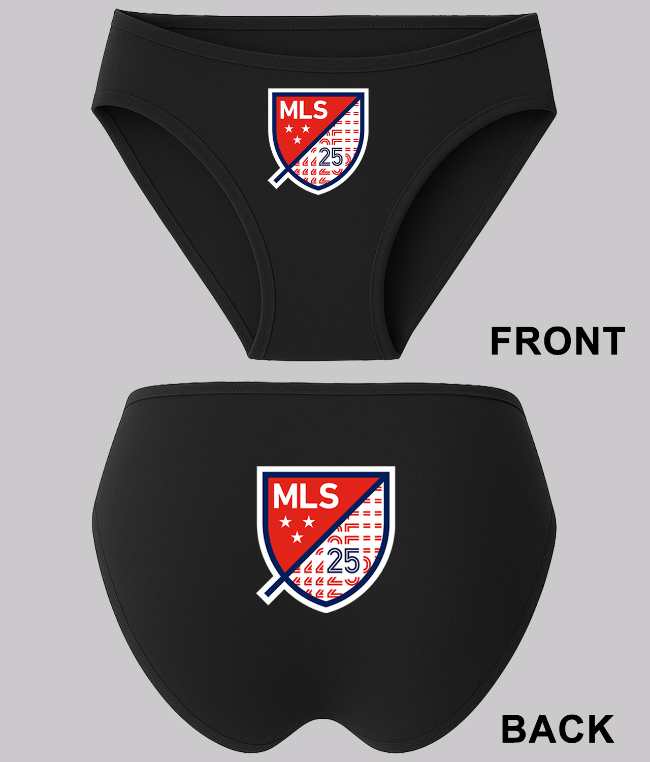 The Major League Soccer 25th Season 2020 Logo Symbol Emblem Customized Design on Women's Bikini Brief Underwear