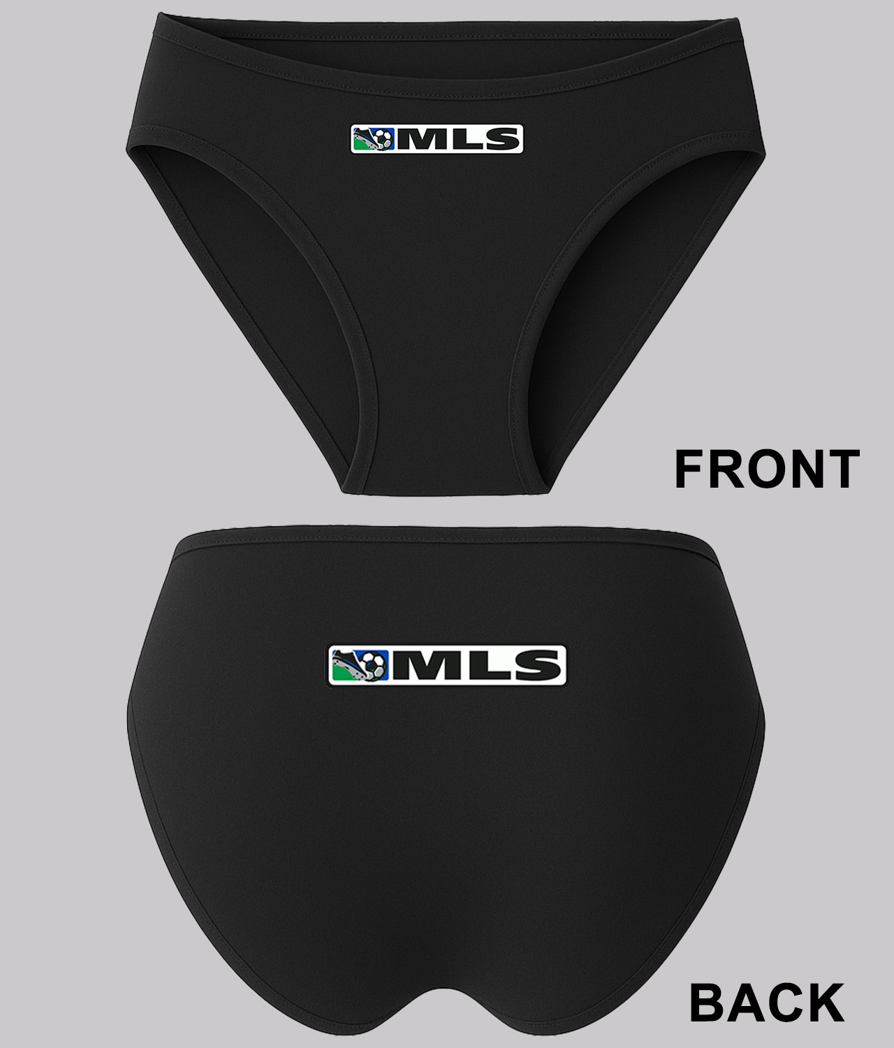 Major League Soccer 2000-2014 Logo Symbol Emblem Customized Design on Women's Plus Size Bikini Brief Underwear