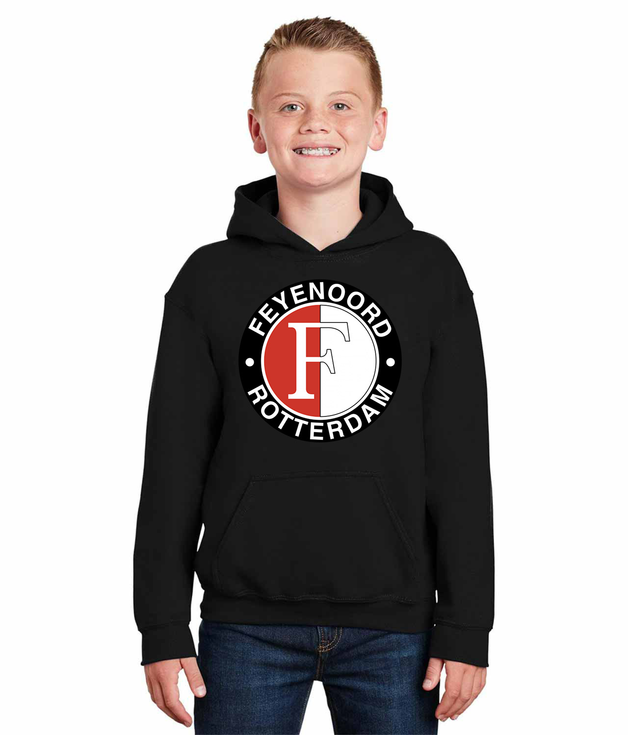 SC Feyenoord 1997 Soccer Logo Symbol Emblem Customized Design on Youth Hoodie