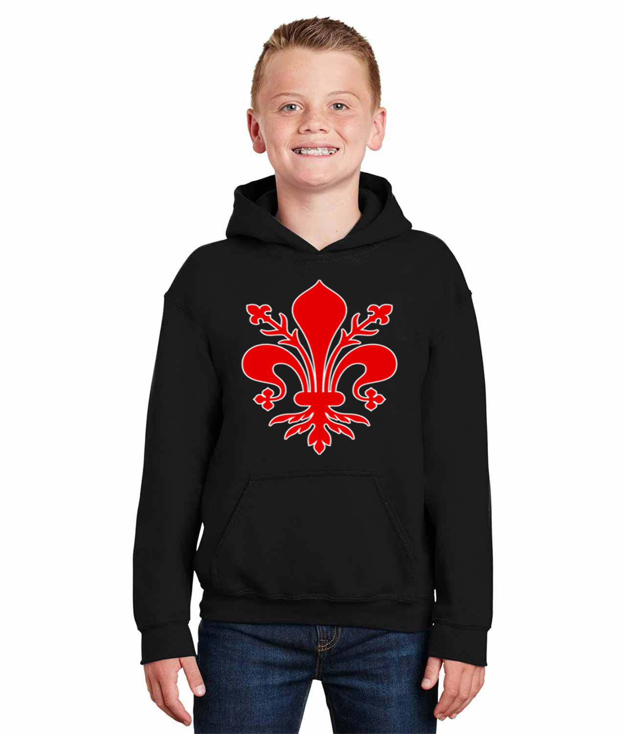 ACF Fiorentina 1927 Soccer Logo Symbol Emblem Customized Design on Youth Hoodie