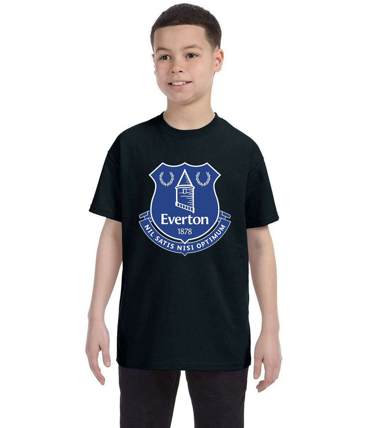 Everton FC 2014 Soccer Logo Symbol Emblem Customized Design on Youth T-Shirt Tee