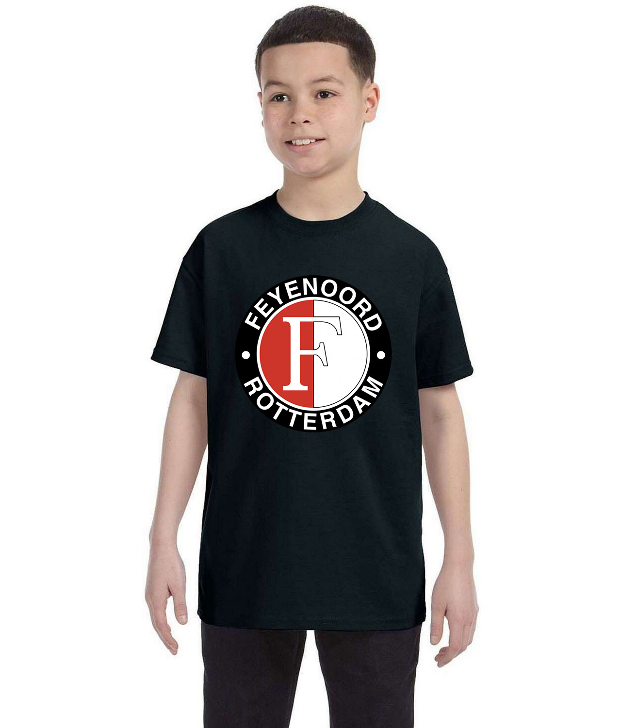 SC Feyenoord 1997 Soccer Logo Symbol Emblem Customized Design on Youth T-Shirt Tee