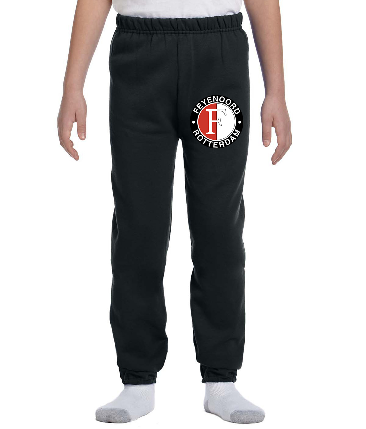 SC Feyenoord 1997 Soccer Logo Symbol Emblem Customized Design on Youth Closed-Bottom Sweatpants