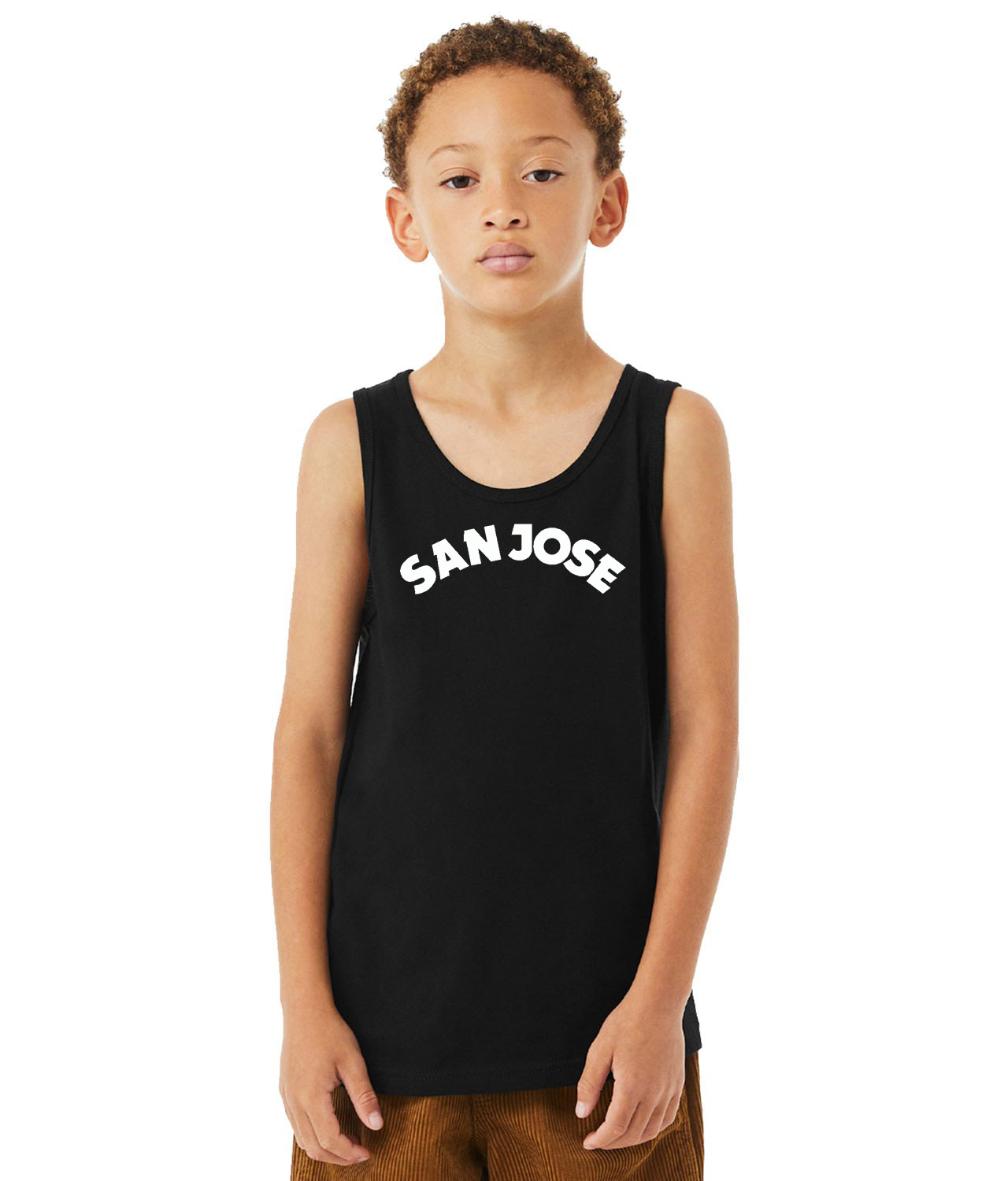 San Jose Earthquakes SC 1974 Emblem Soccer Logo Symbol Emblem Customized Design on Youth Tank Top