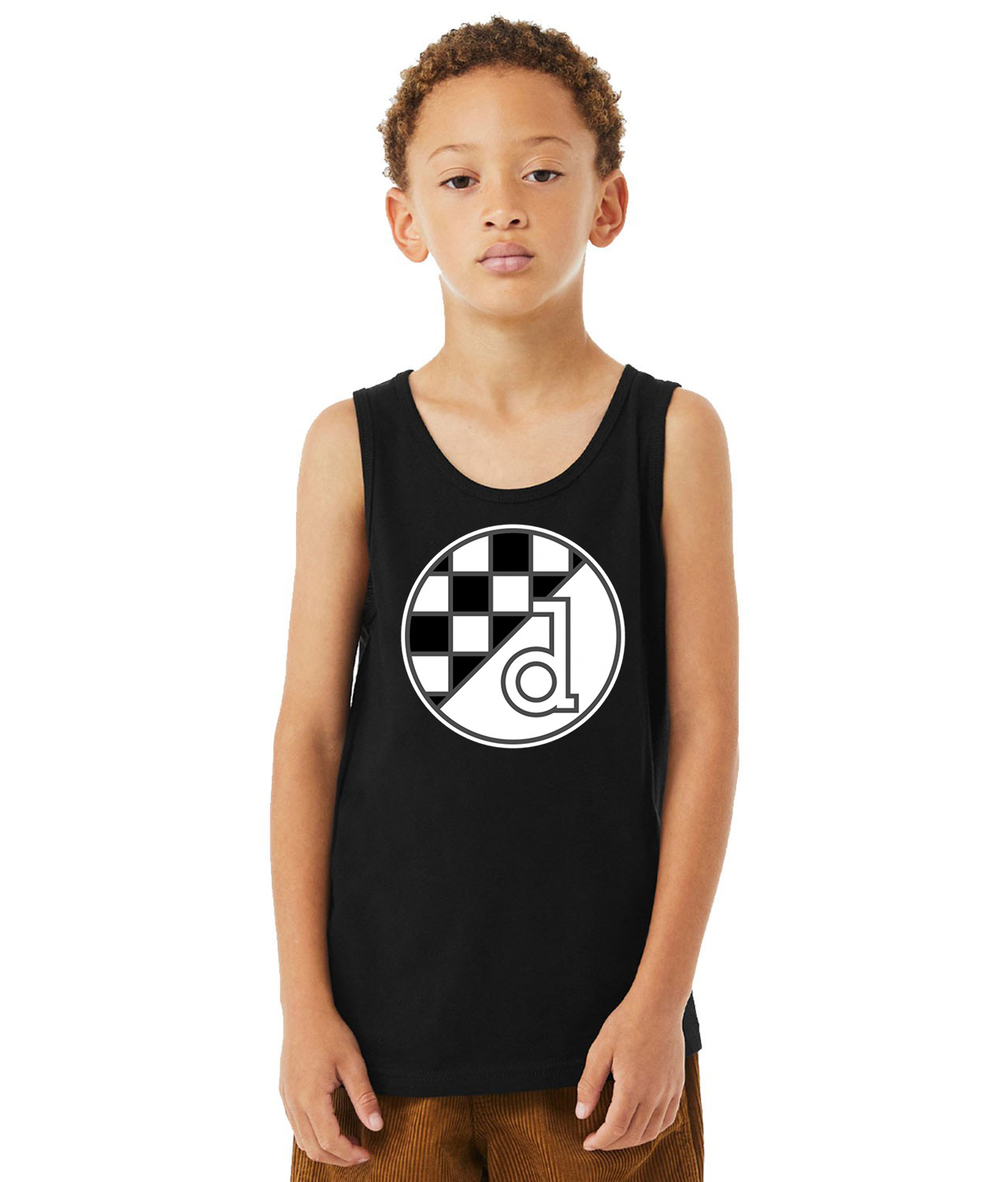 GNK Dinamo Zagreb Emblem Soccer Logo Symbol Emblem Customized Design on Youth Tank Top