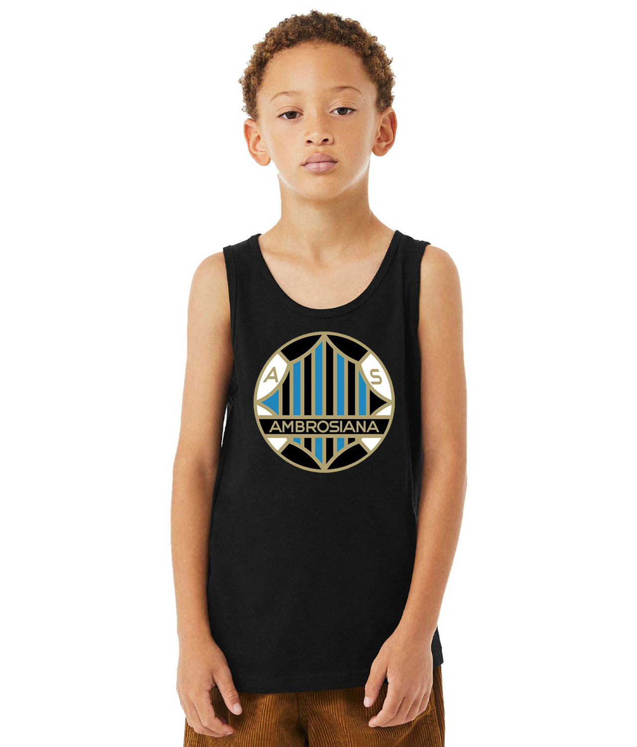 Internazionale Inter Milan FC 1929 Soccer Logo Symbol Emblem Customized Design on Youth Tank Top