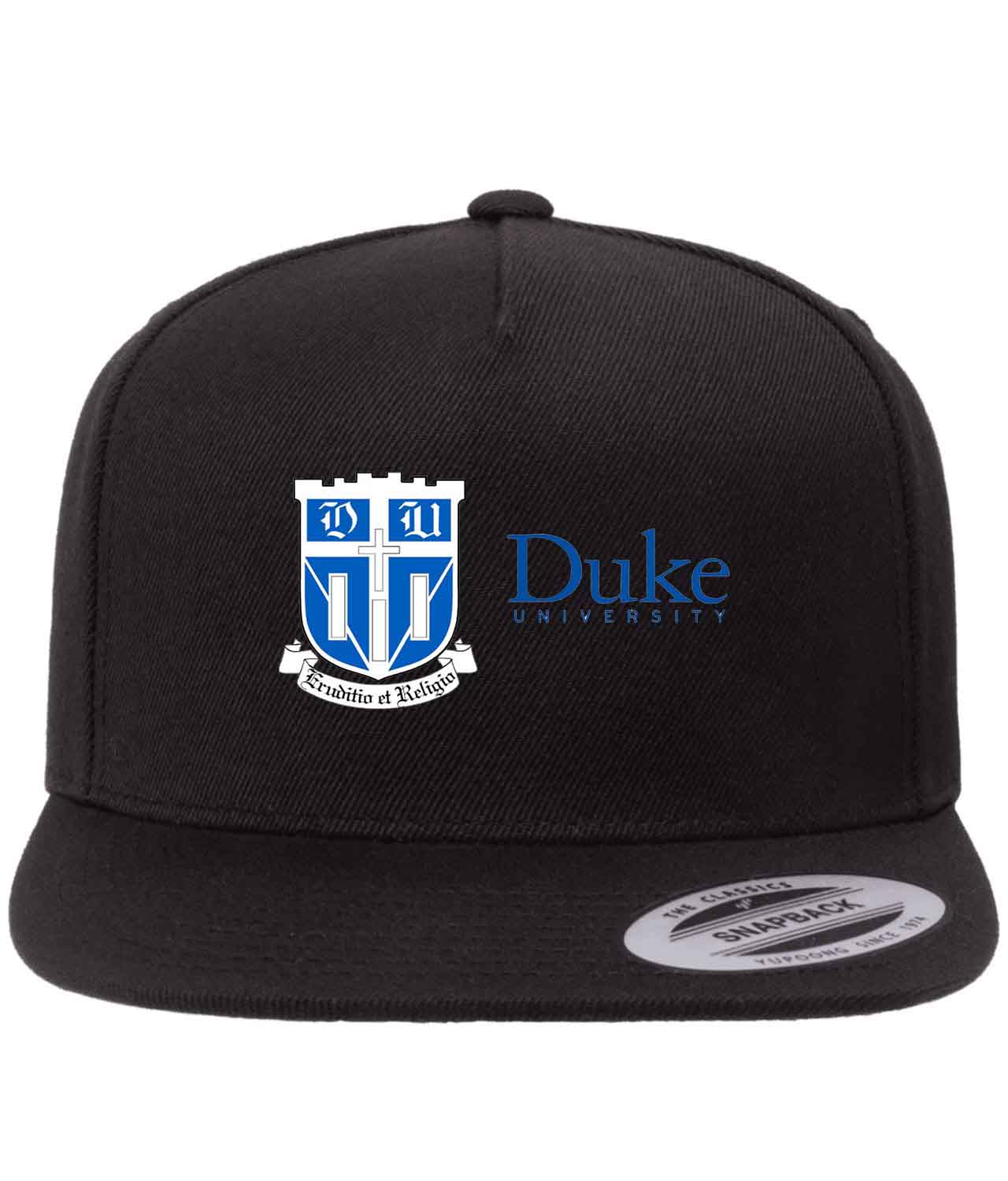 Duke University Black And White Logo Customized Design on Wool 5-Panel ...