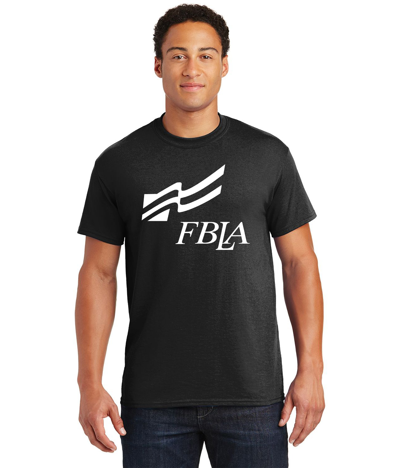 FBLA The Future Business Leaders of America White Emblem Logo Customized Design on Unisex Tshirt Tee