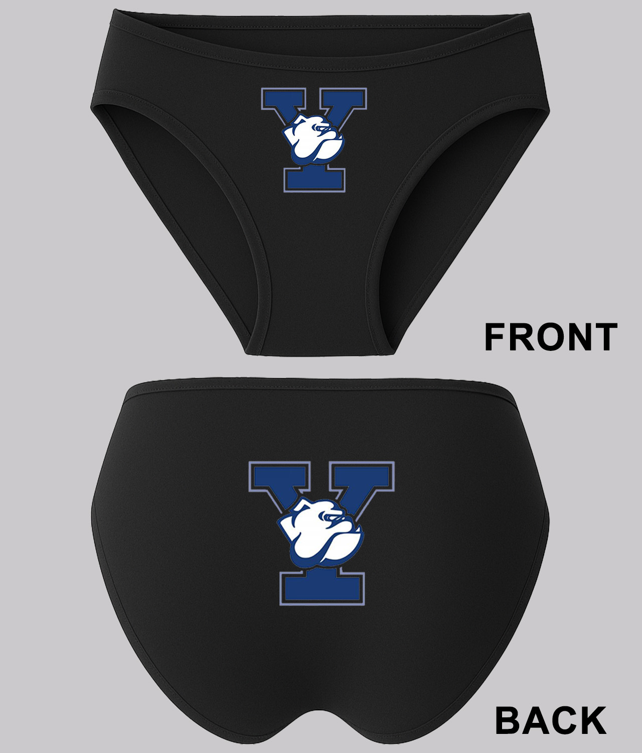 Yale University Color Emblem Education Logo Symbol Emblem Customized Design on Women's Plus Size Bikini Brief Underwear