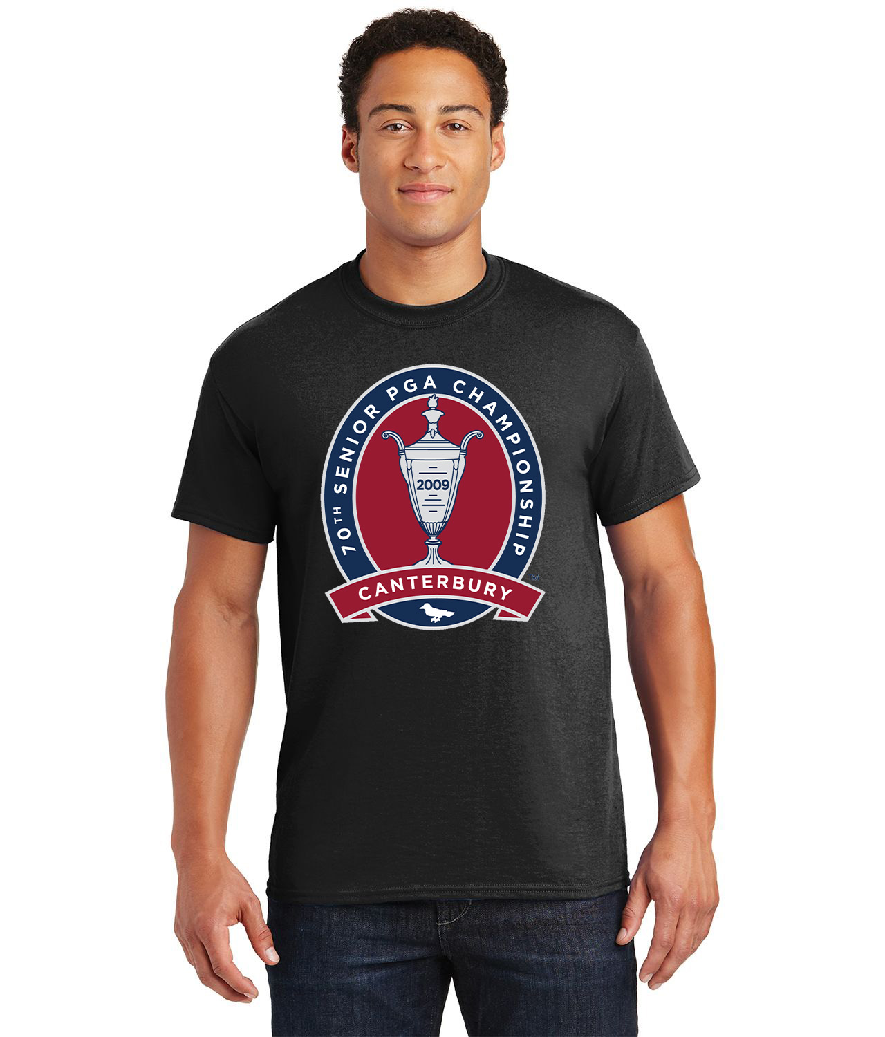 Professional Golfers' Association Of America 70th Senior PGA Championship Canterbury 2009 Logo Customized Design on Unisex Tshirt Tee - Image 1