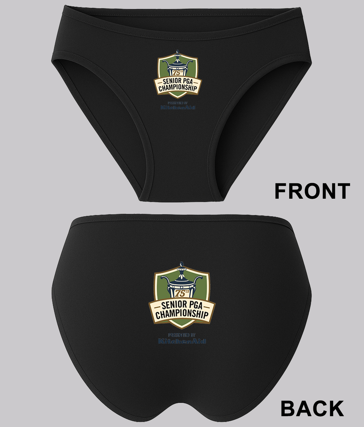 Professional Golfers' Association Of America 75th Senior PGA Championship 2015 Logo Emblem Customized Design on Women's Bikini Brief Underwear