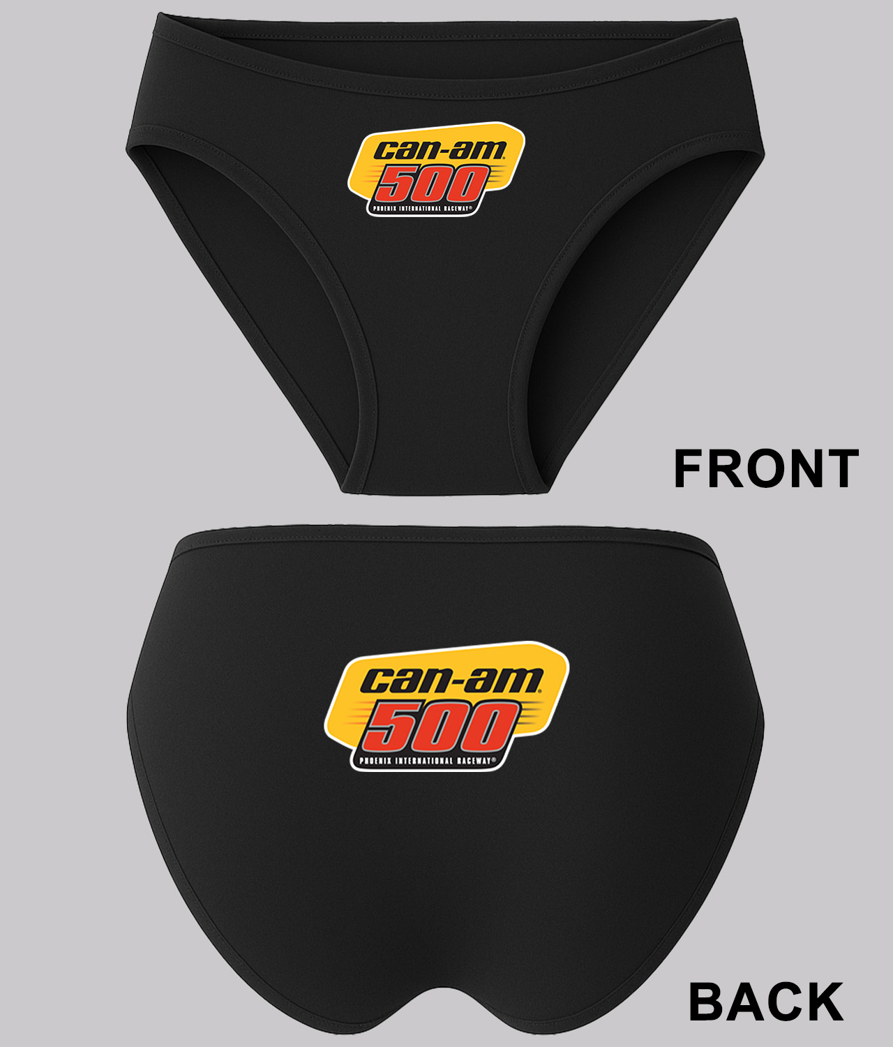Can-Am 500 Phoenix International Raceway 2016 Sports Car Auto Racing Nascar Logo Symbol Emblem Customized Design on Women's Bikini Brief Underwear
