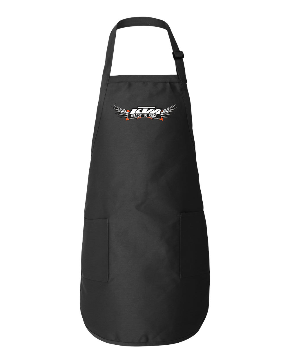 KTM Ready To Race Motorcycles Logo Symbol Emblem Customized Design on Full-Length Apron with Pockets