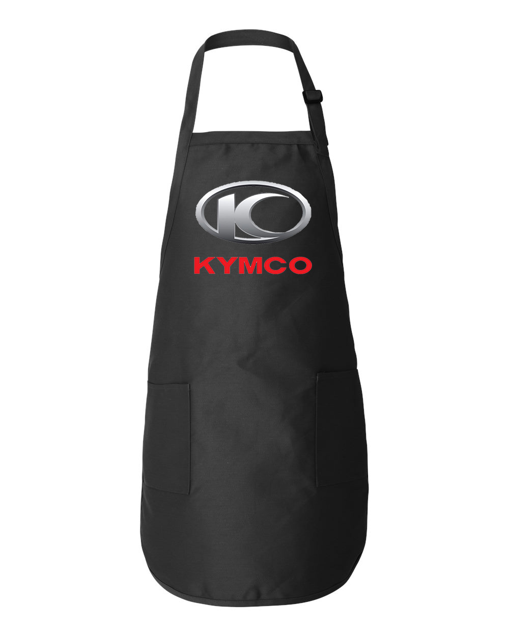 Kymco Emblem Motorcycles Logo Symbol Emblem Customized Design on Full-Length Apron with Pockets