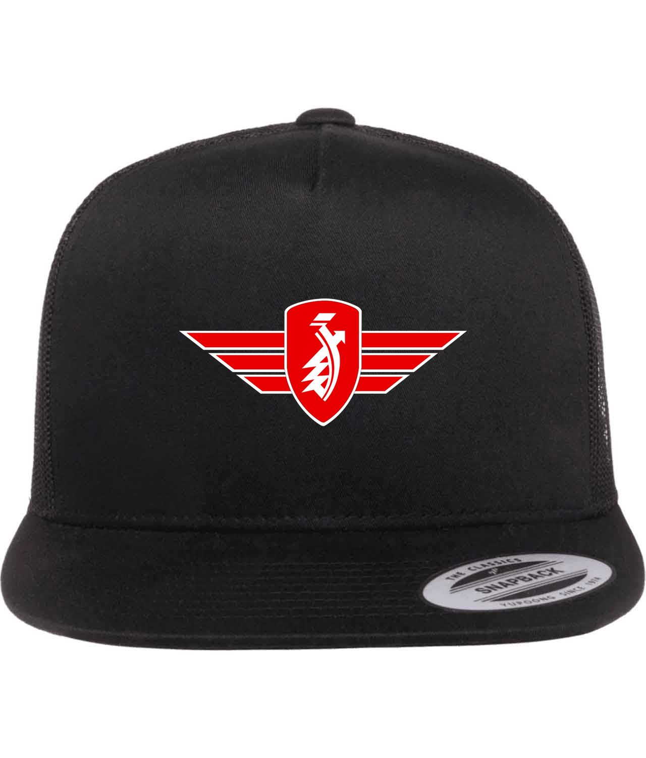 Zundapp Red Emblem Motorcycles Logo Symbol Emblem Customized Design on Classic Trucker Cap Hat