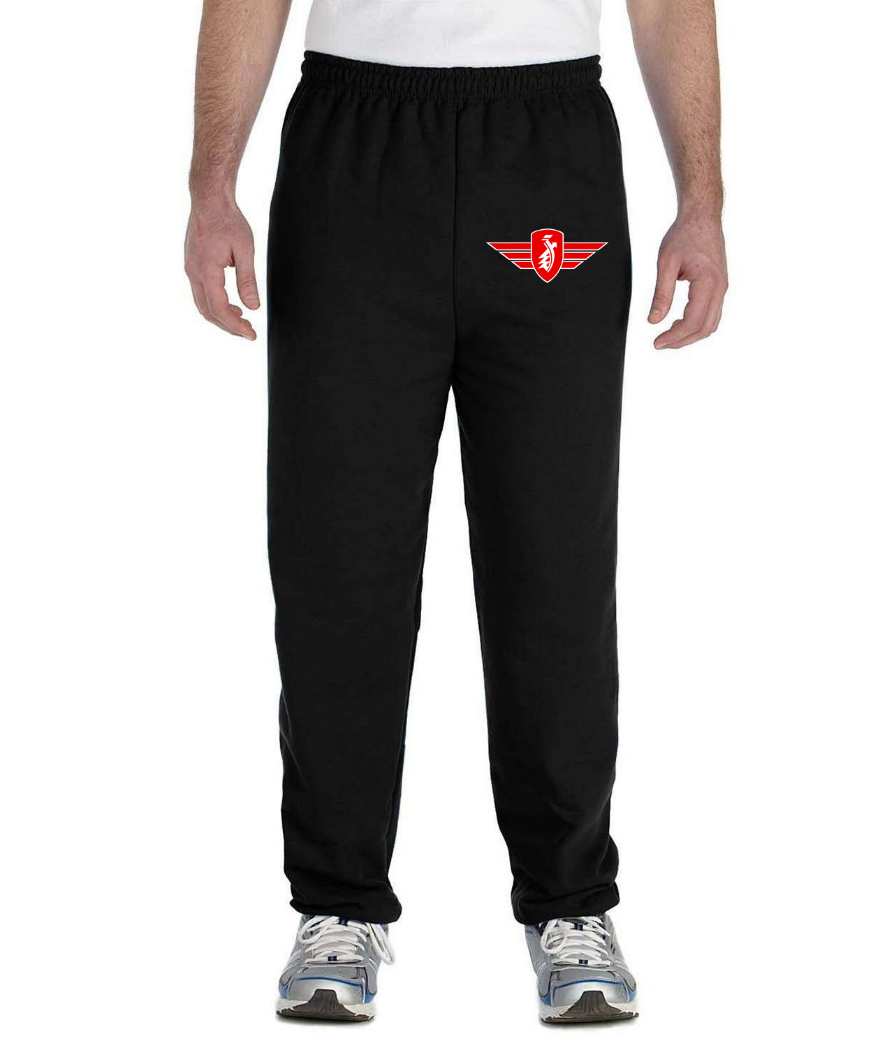 Zundapp Red Emblem Motorcycles Logo Symbol Emblem Customized Design on Unisex Closed-Bottom Sweatpants