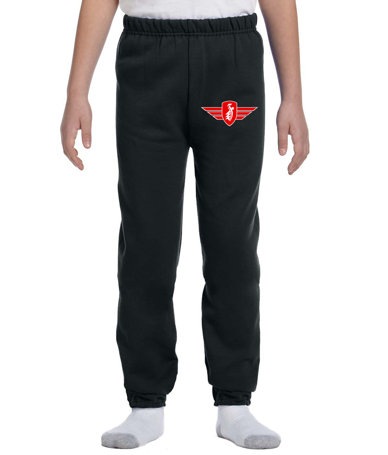 Zundapp Red Emblem Motorcycles Logo Symbol Emblem Customized Design on Youth Closed-Bottom Sweatpants