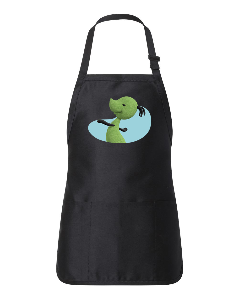 Bing Bunny Padget Emblem Cartoon Logo Customized Design on Full-Length Apron with Pouch Pocket